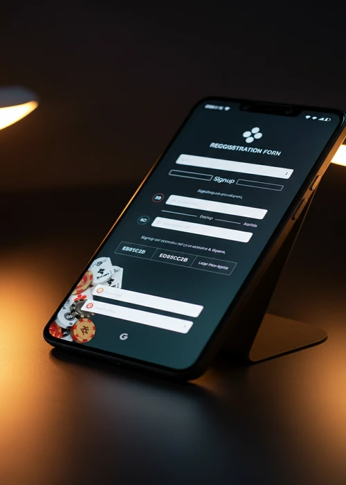 Capture d'écran du formulaire d'inscription sécurisé Gransino, montrant les champs pour les informations personnelles protégées par cryptage.